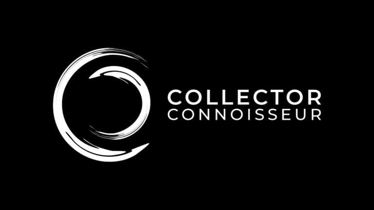 Collector Connoisseur logo representing the intersection of art appreciation, decision-making, and cultivating confidence in contemporary art collecting.