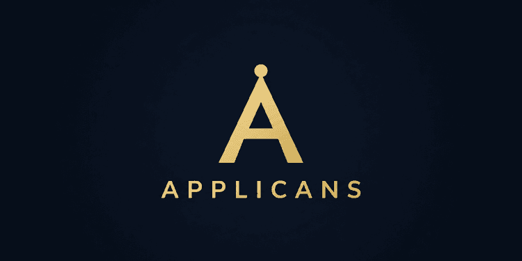 Stylized gold letter A with the word "APPLICANTS" below on a dark background