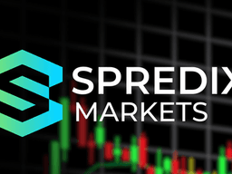 Logo of Spredix Markets with colorful financial graph background