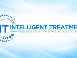 Logo for Intelligent Treatment featuring circular designs and blue gradient background