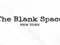 Logo for The Blank Space, located in New York, in bold font