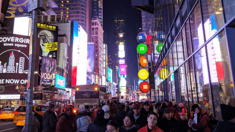 Times Square Prepares for New Year’s Eve Celebration
