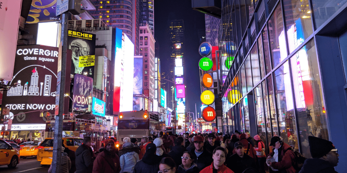 Times Square Prepares for New Year’s Eve Celebration