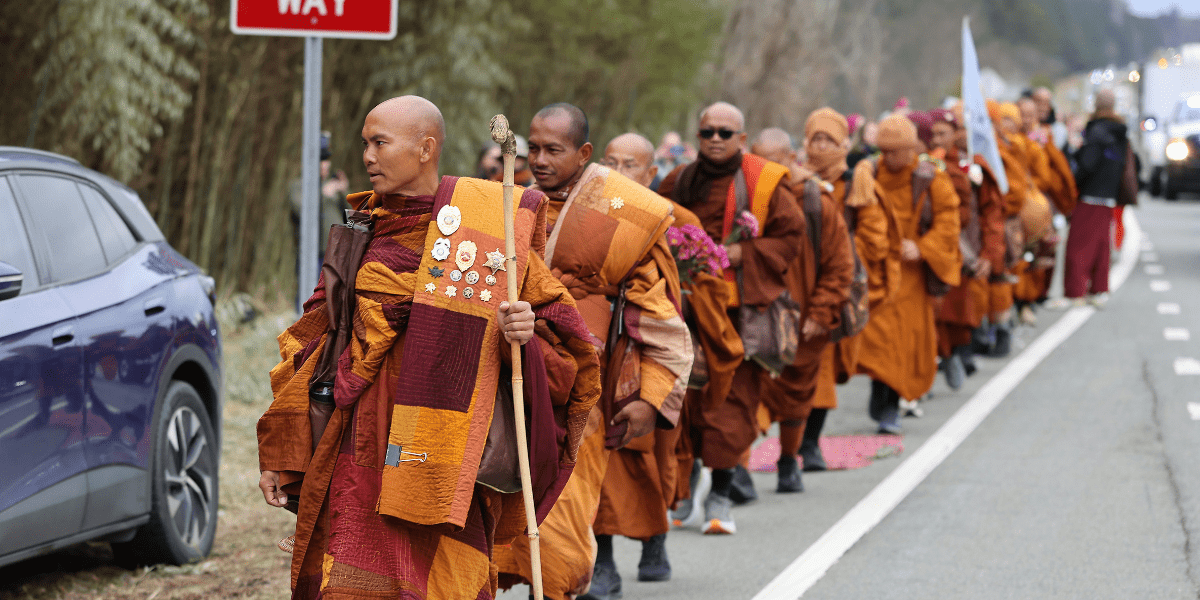 Buddhist Monks Complete 2,300‑Mile ‘Walk for Peace’ in Washington, D.C.
