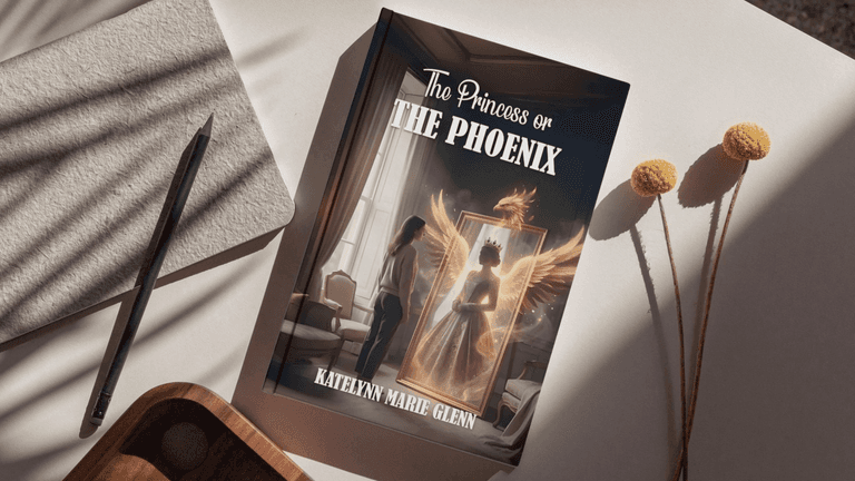 Katelynn Glenn author portrait highlighting fantasy storytelling, emotional resilience, identity exploration, and creative transformation through The Princess or the Phoenix debut novel.