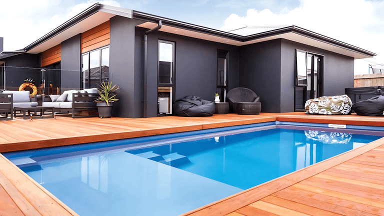 A durable, energy-efficient Polytex USA plunge pool, showcasing the company’s focus on sustainability and customization.
