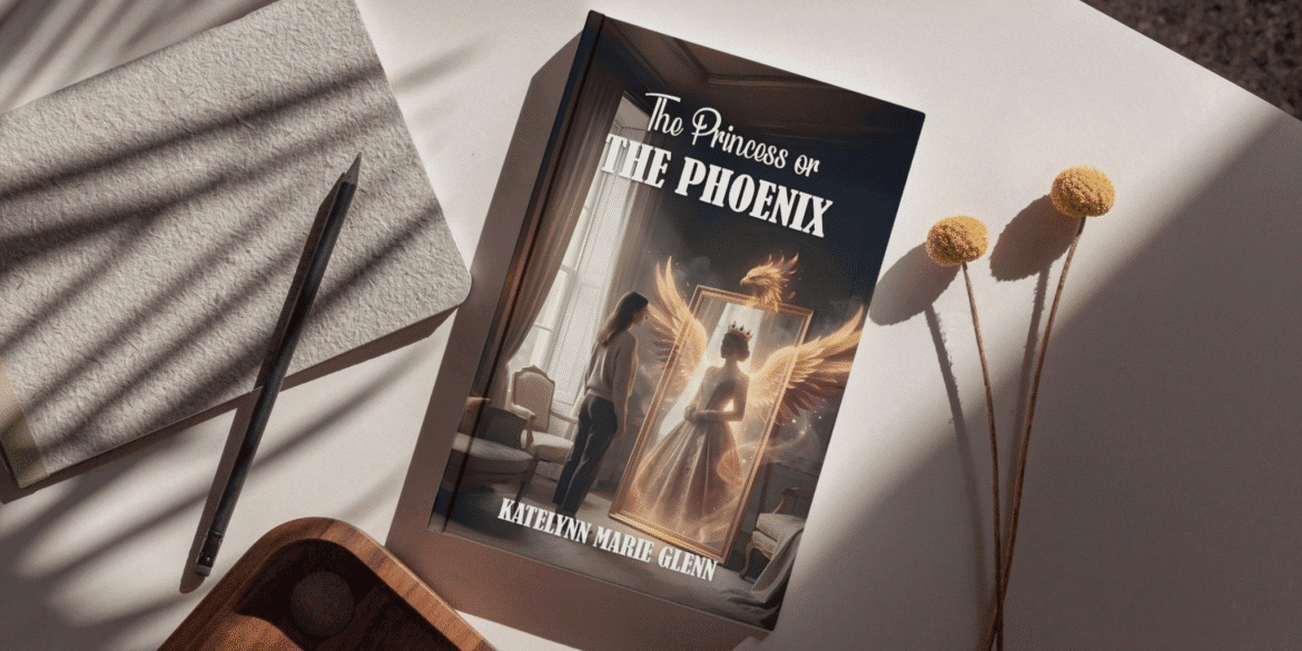 Katelynn Glenn author portrait highlighting fantasy storytelling, emotional resilience, identity exploration, and creative transformation through The Princess or the Phoenix debut novel.